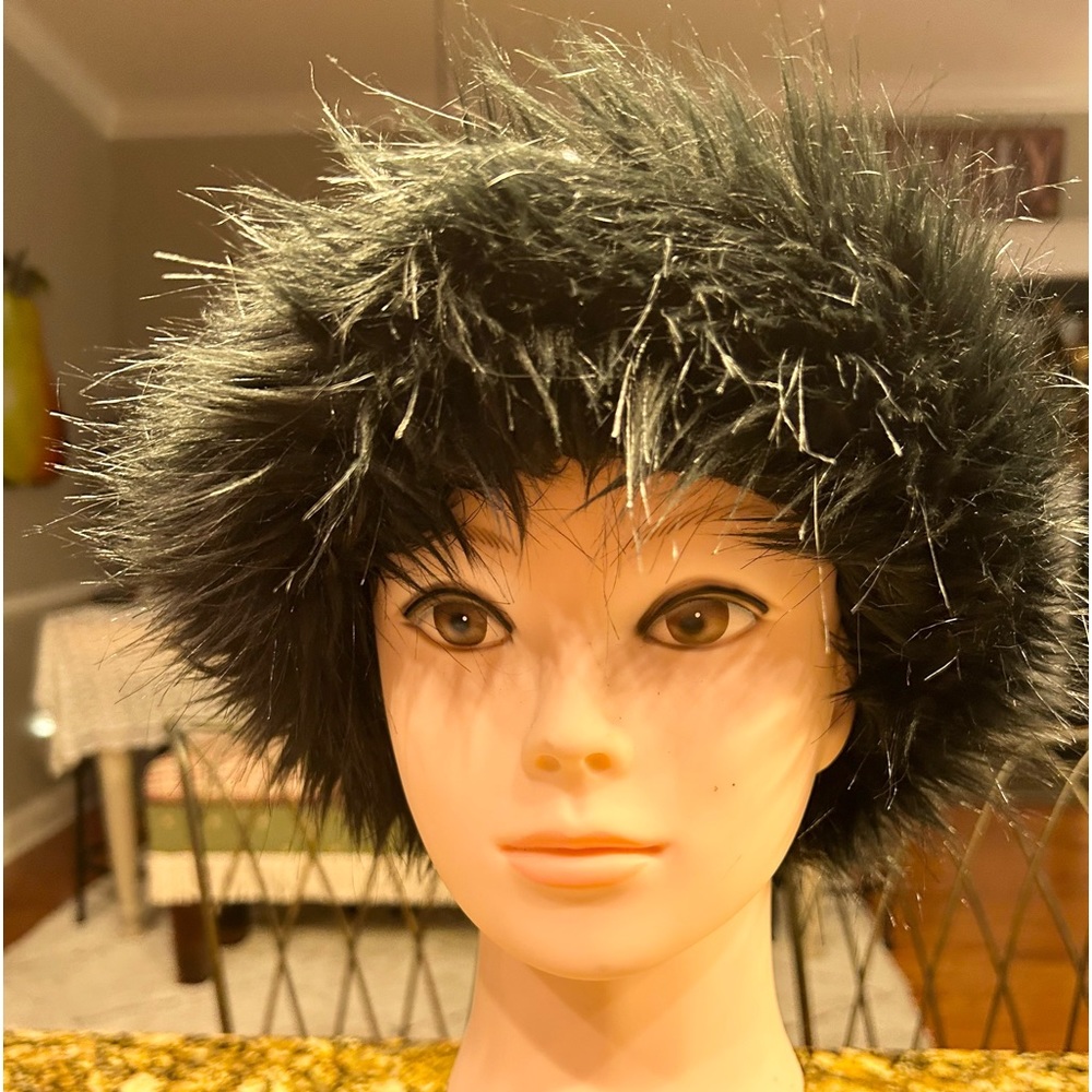 👁️ NWOT Adore Hat Zebra Print Fur Trimmed